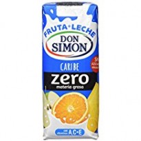 Don Simon Fruta + leche  Caribe Zero 200 ml (pack 6)