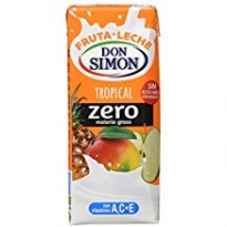 Don Simon Tropical Zero Fruta + Leche 200 ml (pack 6)