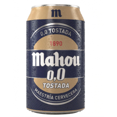 CERVEZA MAHOU TOSTADA SIN ALCOHOL 33CL  24 UNID - R431