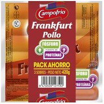 Salchicha Campofrio Pollo pack 3 (6 piezas)