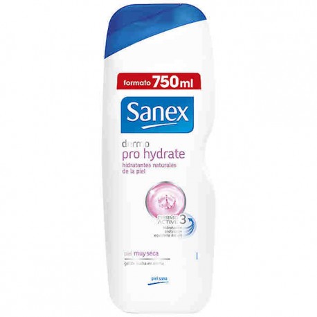 Gel Sanex Pro Hydrate (Piel muy Seca) 750 ml